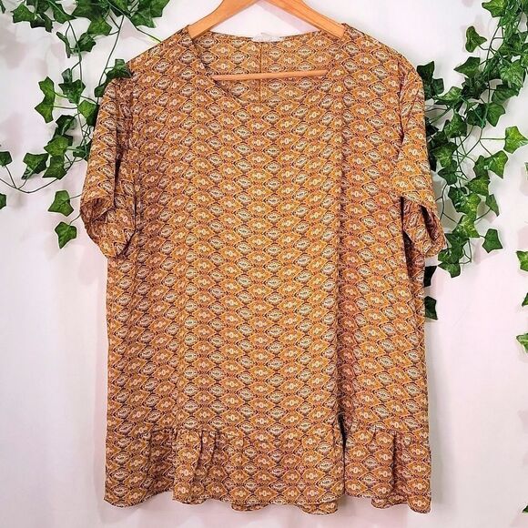 Cedar & Gold. Oversized Large. Women's Blouse. EUC - Picture 1 of 4